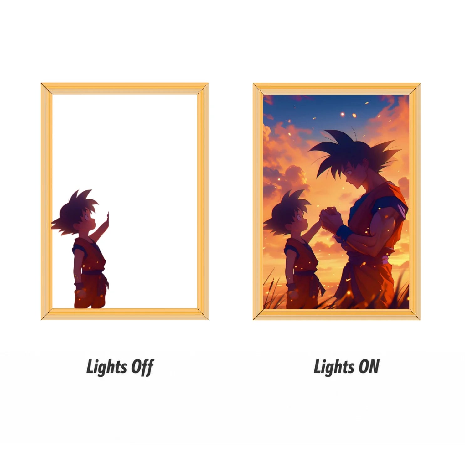 Goku and his son Gohan